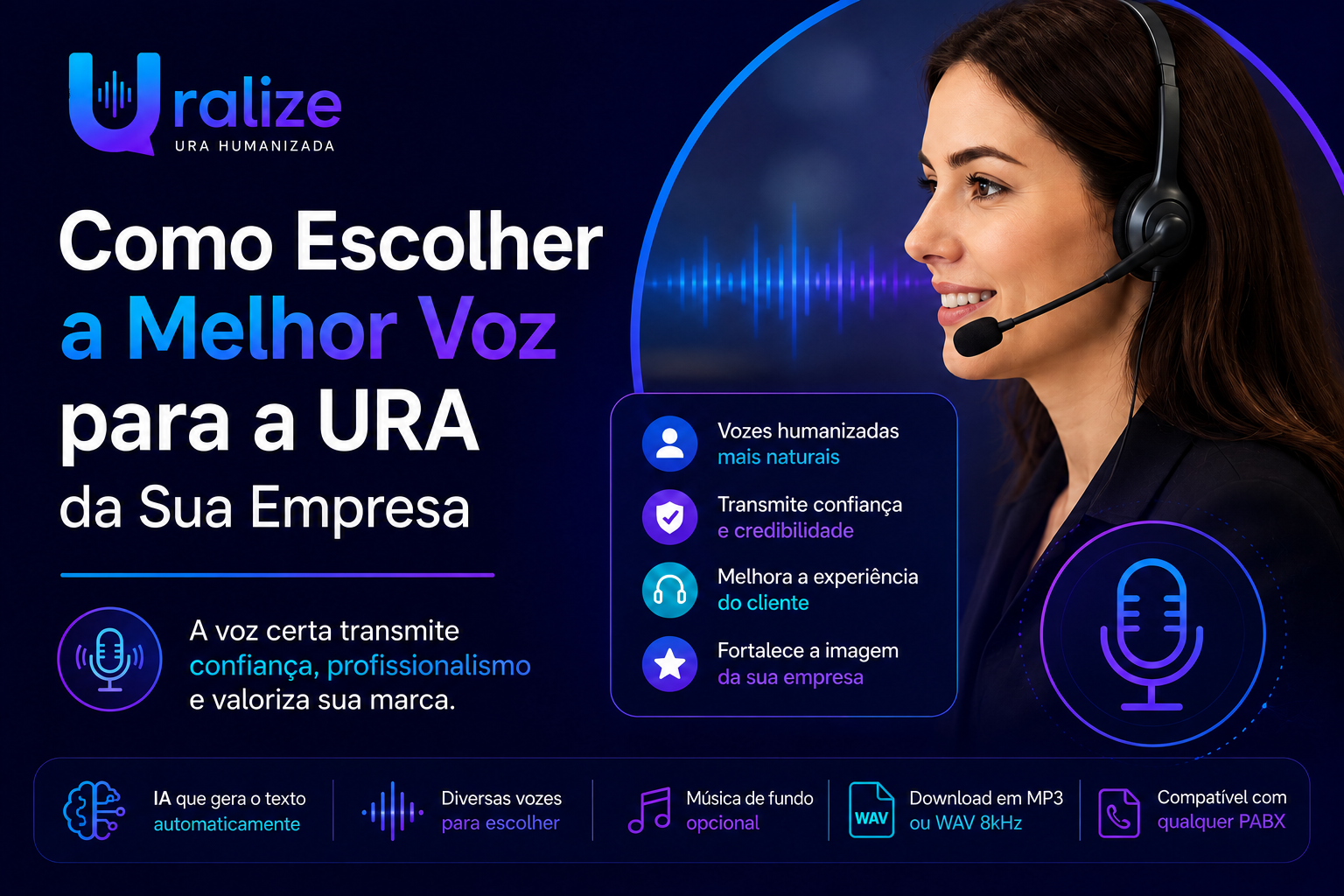Como Escolher a Melhor Voz para a URA da Sua Empresa