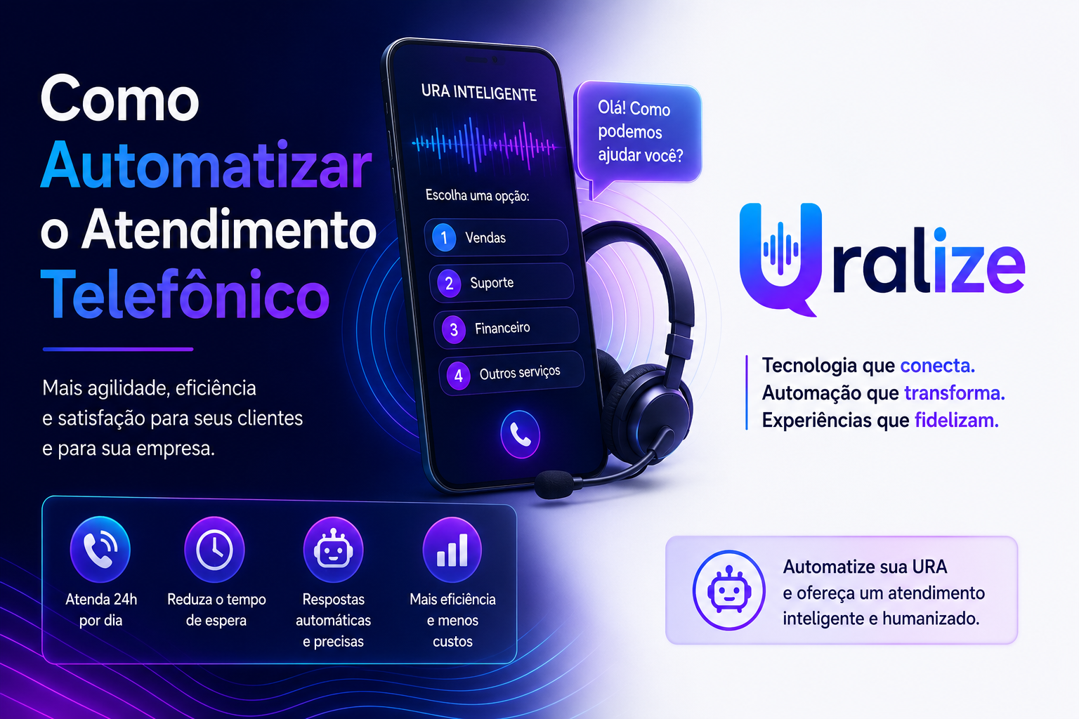 Como Automatizar o Atendimento Telefônico e Melhorar a Experiência do Cliente