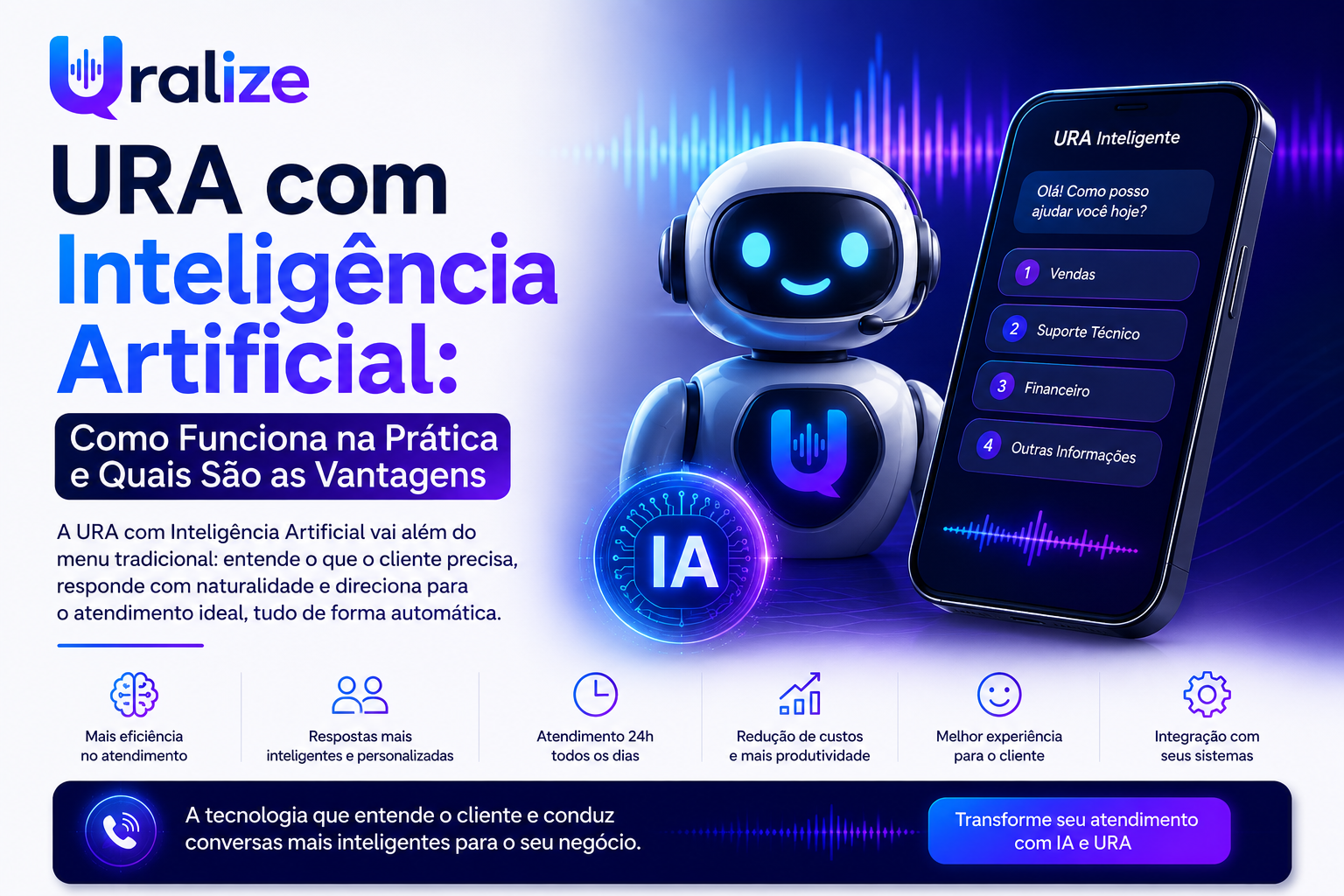 URA com Inteligência Artificial: Como Funciona na Prática e Quais São as Vantagens