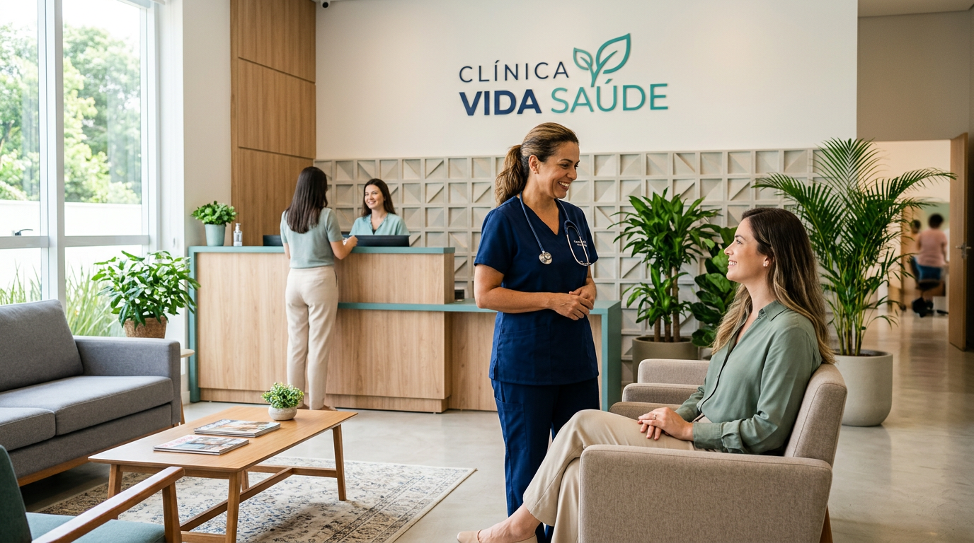 Clínica Vida Saúde - Menu
